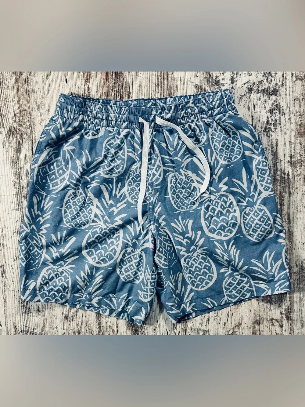 Men’s Chubbies Thigh-Napples Stretch Swim Trunks Blue Small 7” inseam